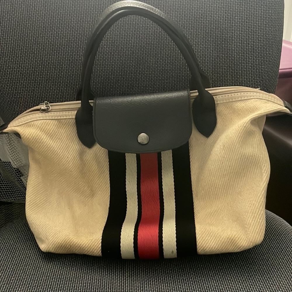 Longchamp Limited Edition short handle with strap